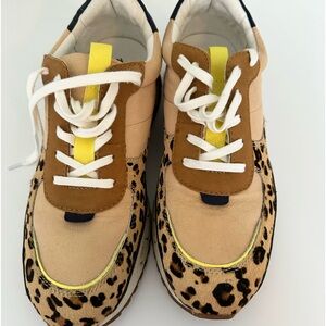 MADEWELL Kickoff Trainer Sneakers - Colorblock Leather - Fresh Blueberry Multi